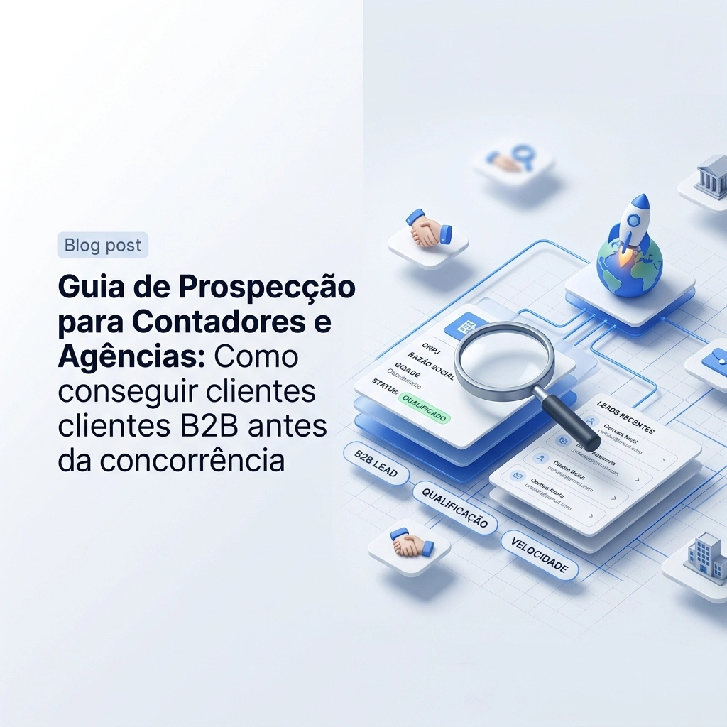Guia de Prospecção para Contadores e Agências: Como conseguir clientes B2B antes da concorrência