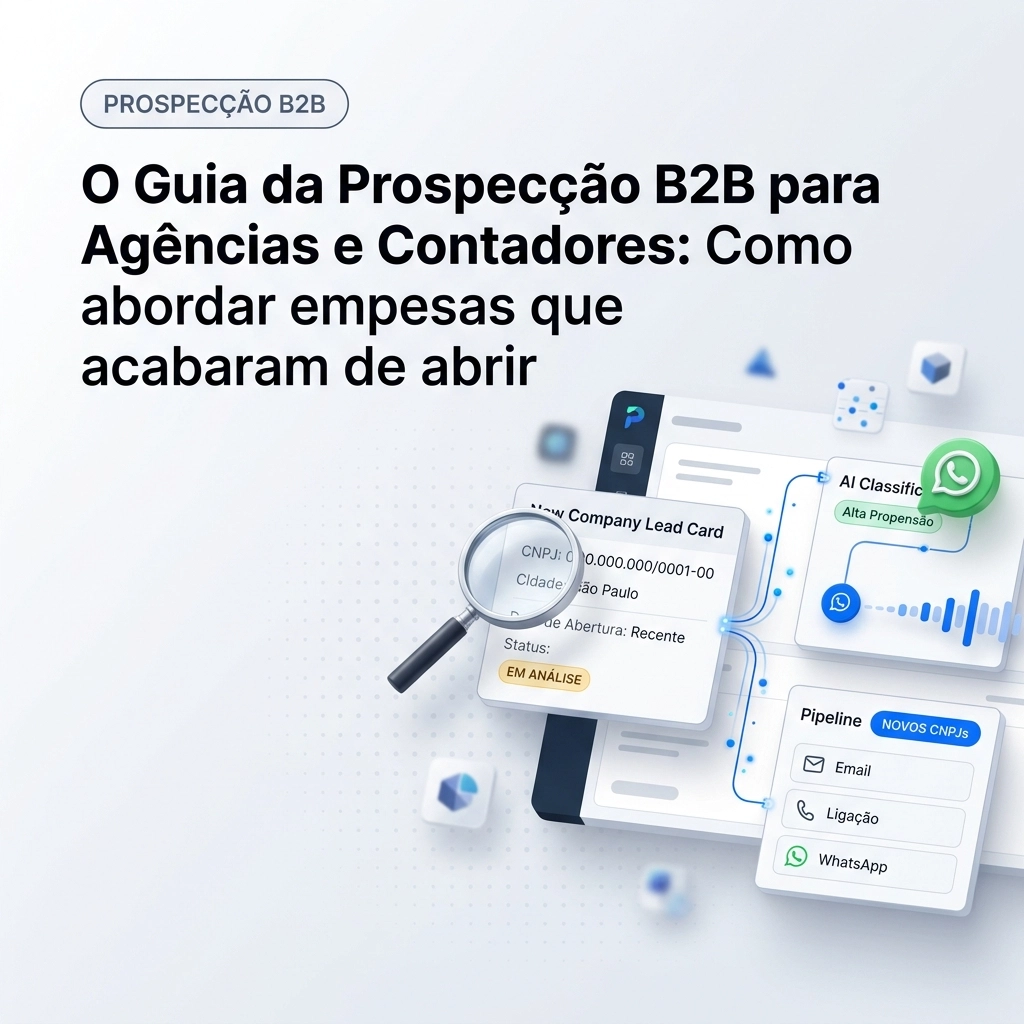 O Guia da Prospecção B2B para Agências e Contadores: Como abordar empresas que acabaram de abrir